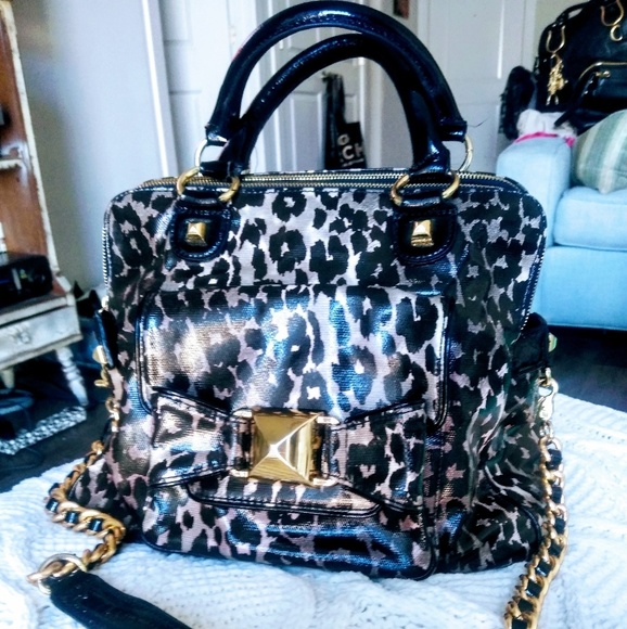 Betsey Johnson Leopard Print Handbag - Picture 1 of 8